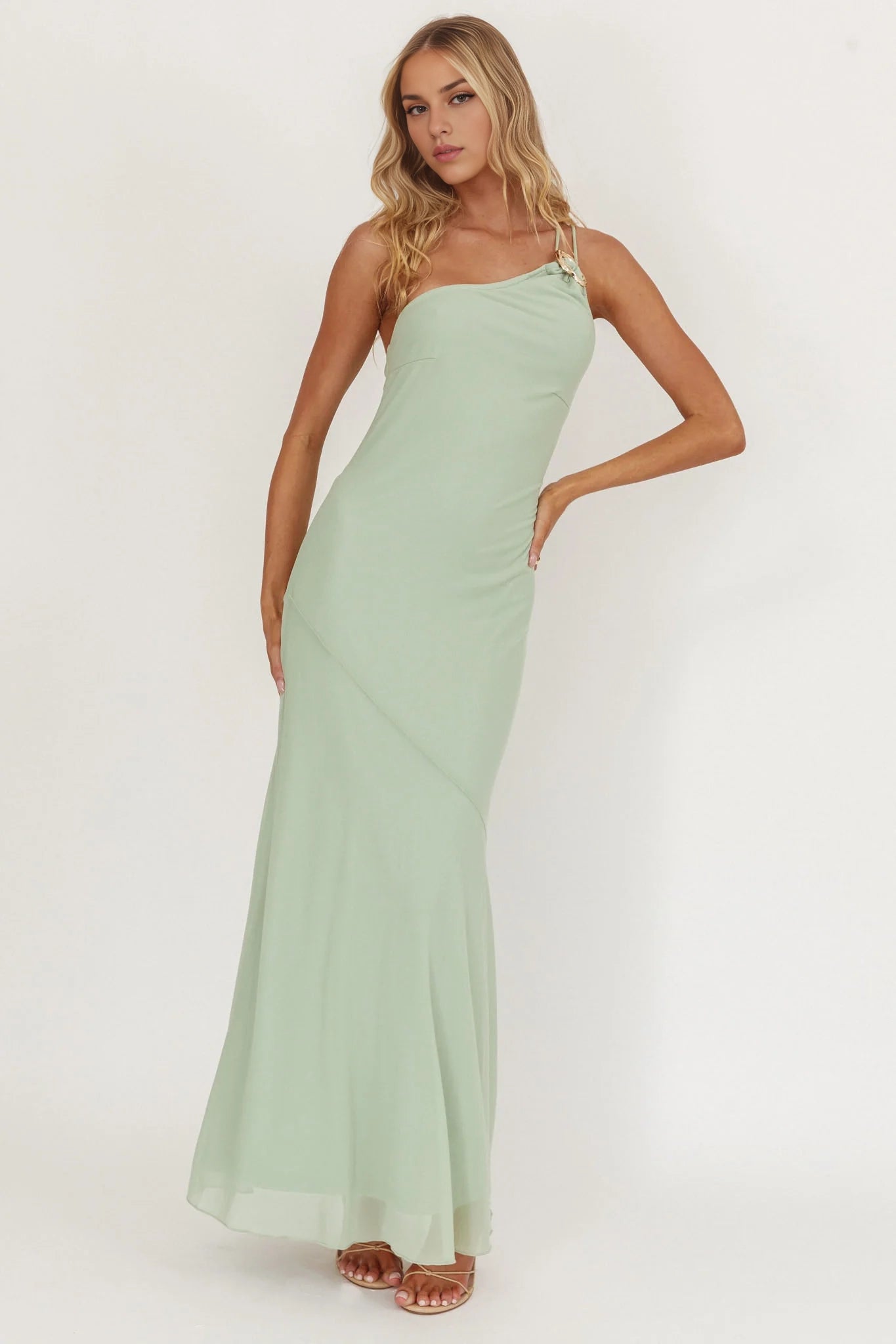 Charming One Shoulder Adjustable Shoulder Strap, Zipper Back, Slimming Homecoming Dresses