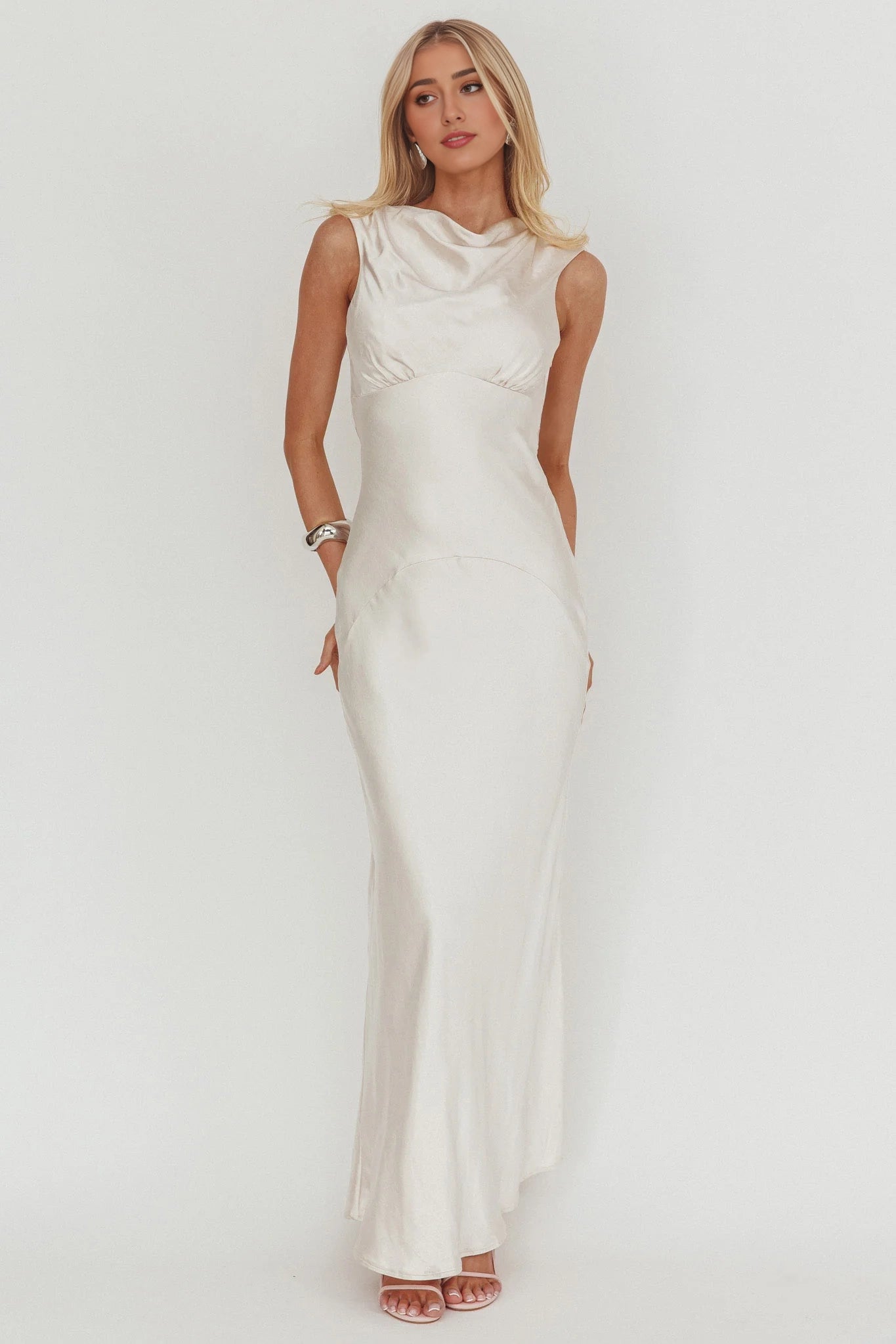 Charming sleeveless scarf collar, adjustable back wrap, shoulder straps with side zippers, Homecoming Dresses