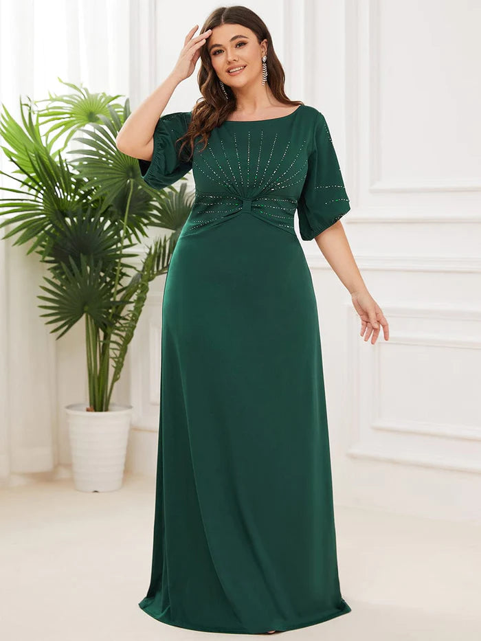 Simple Plus Size Bodycon Maxi Mermaid Formal Evening Dress
