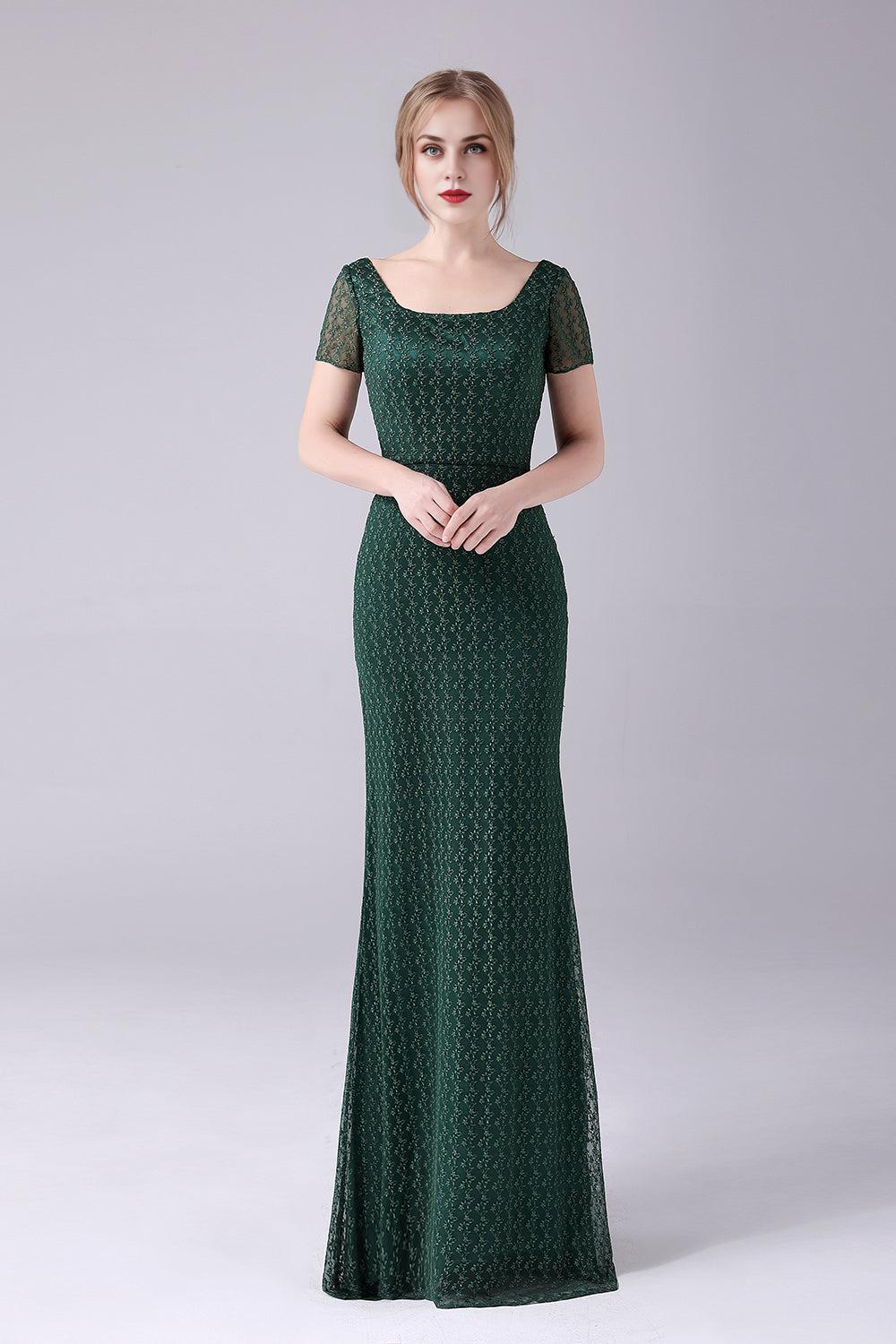 Mermaid Square Neck Long Mother Of the Bride Dress