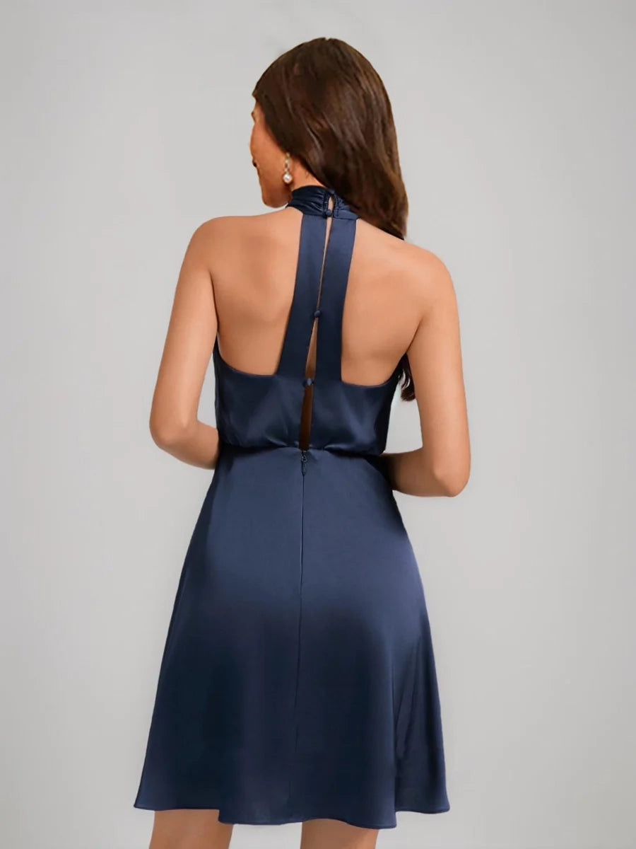 DingJi Wedding Charming A-line Princess Strap Mini Short Homecoming Dresses