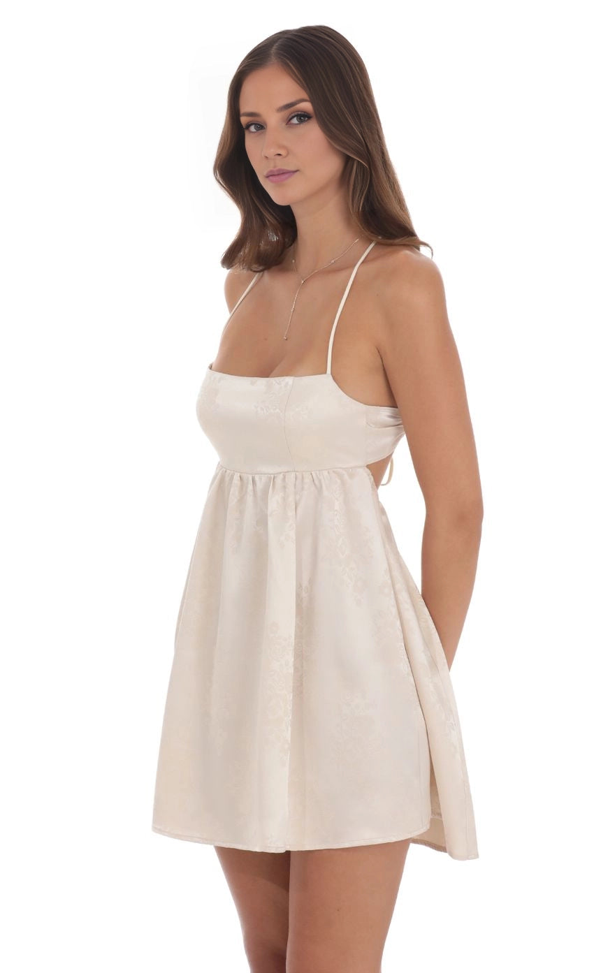 DingJi Wedding Charming Jacquard Strap Sleeveless Short Homecoming Dresses