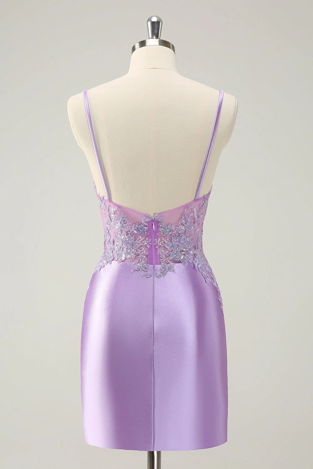 DingJi Wedding Sparkling Tight Strap Glitter Homecoming Dresses with Full Charm