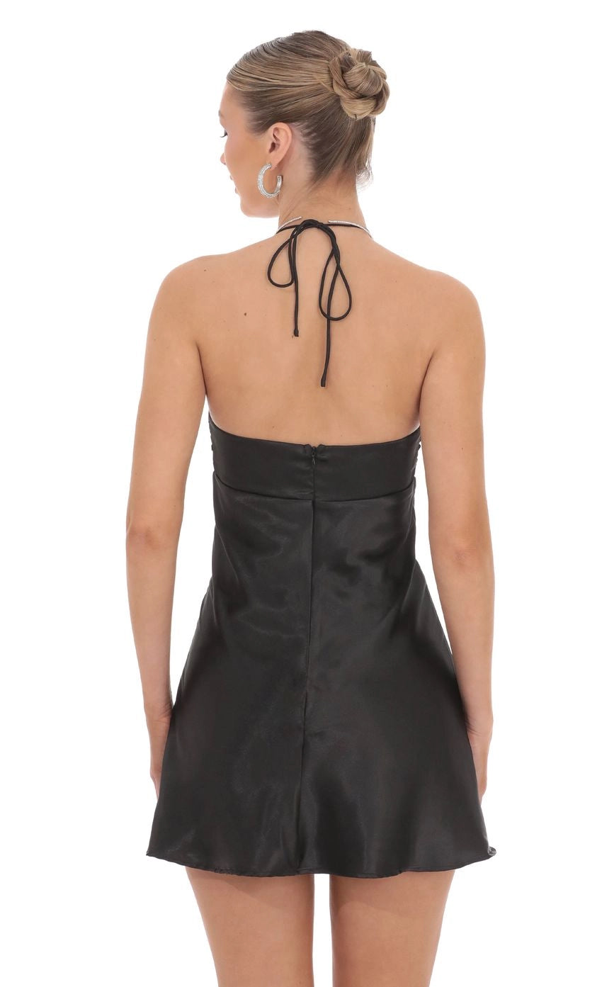 DingJi Wedding's charming floral satin backless Homecoming Dresses