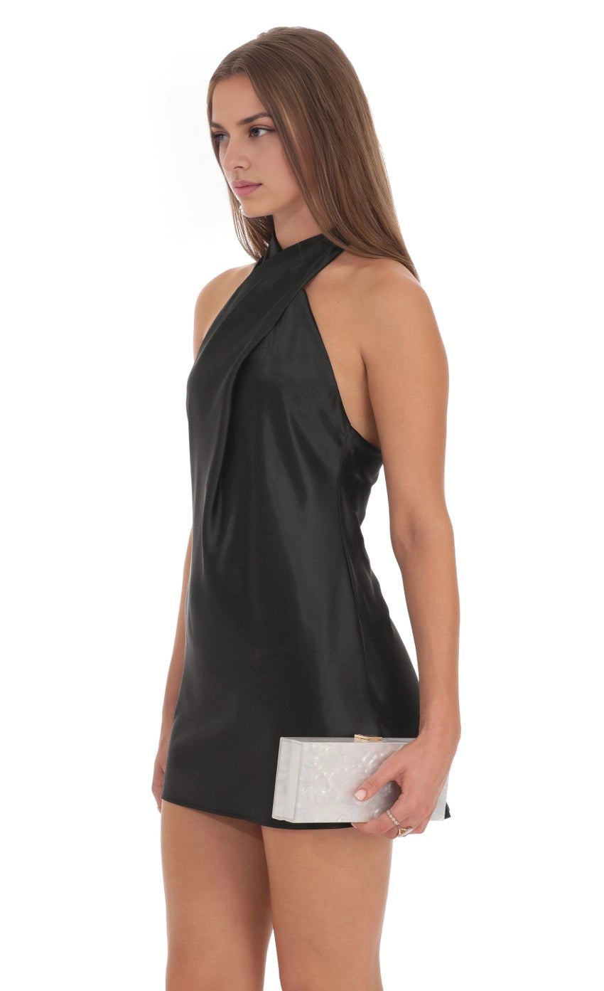 DingJi Wedding's uniquely designed sleeveless minimalist satin cross suspender Homecoming Dresses