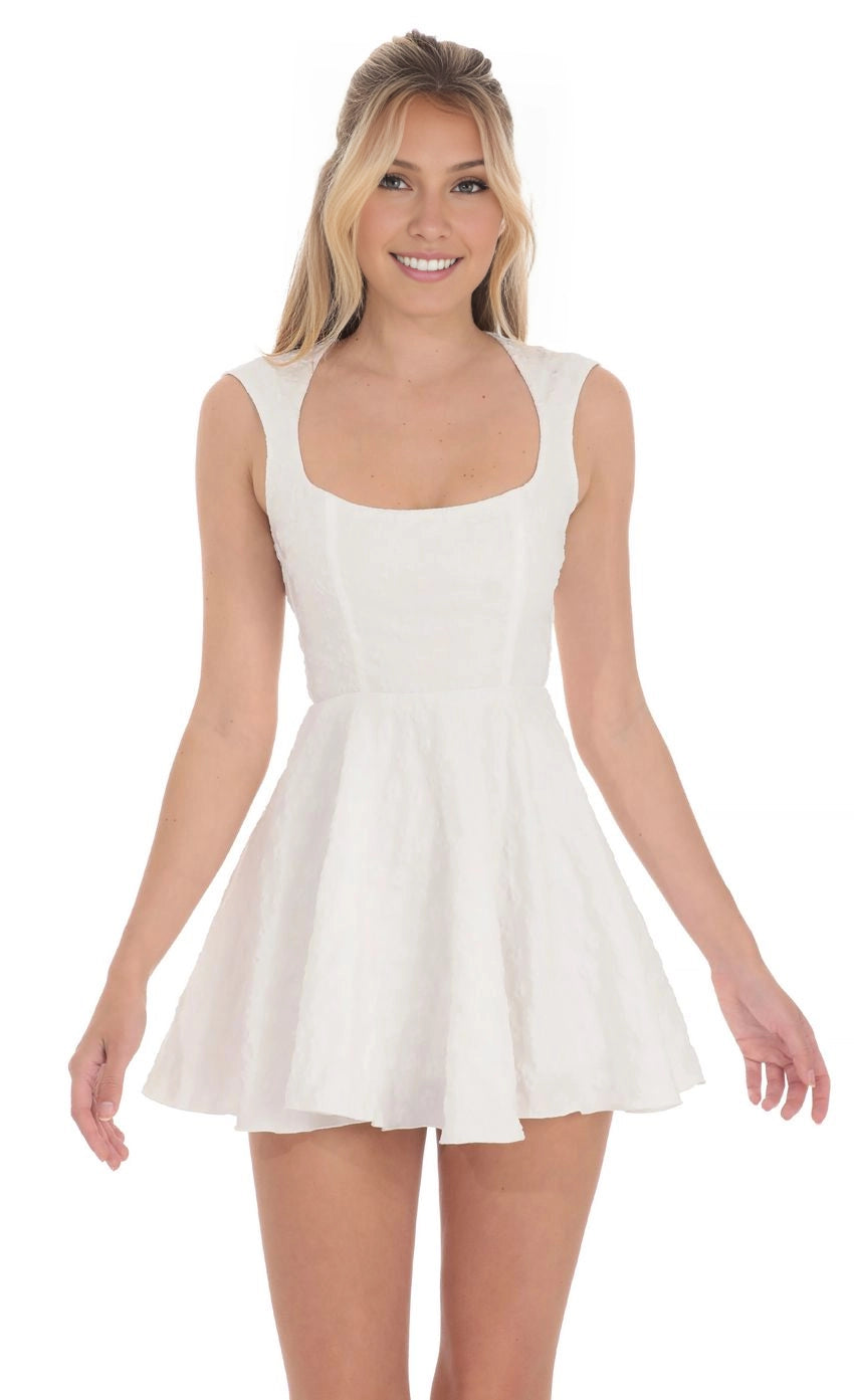 DingJi Wedding elegant floral slim fit sleeveless short flared skirt Homecoming Dresses