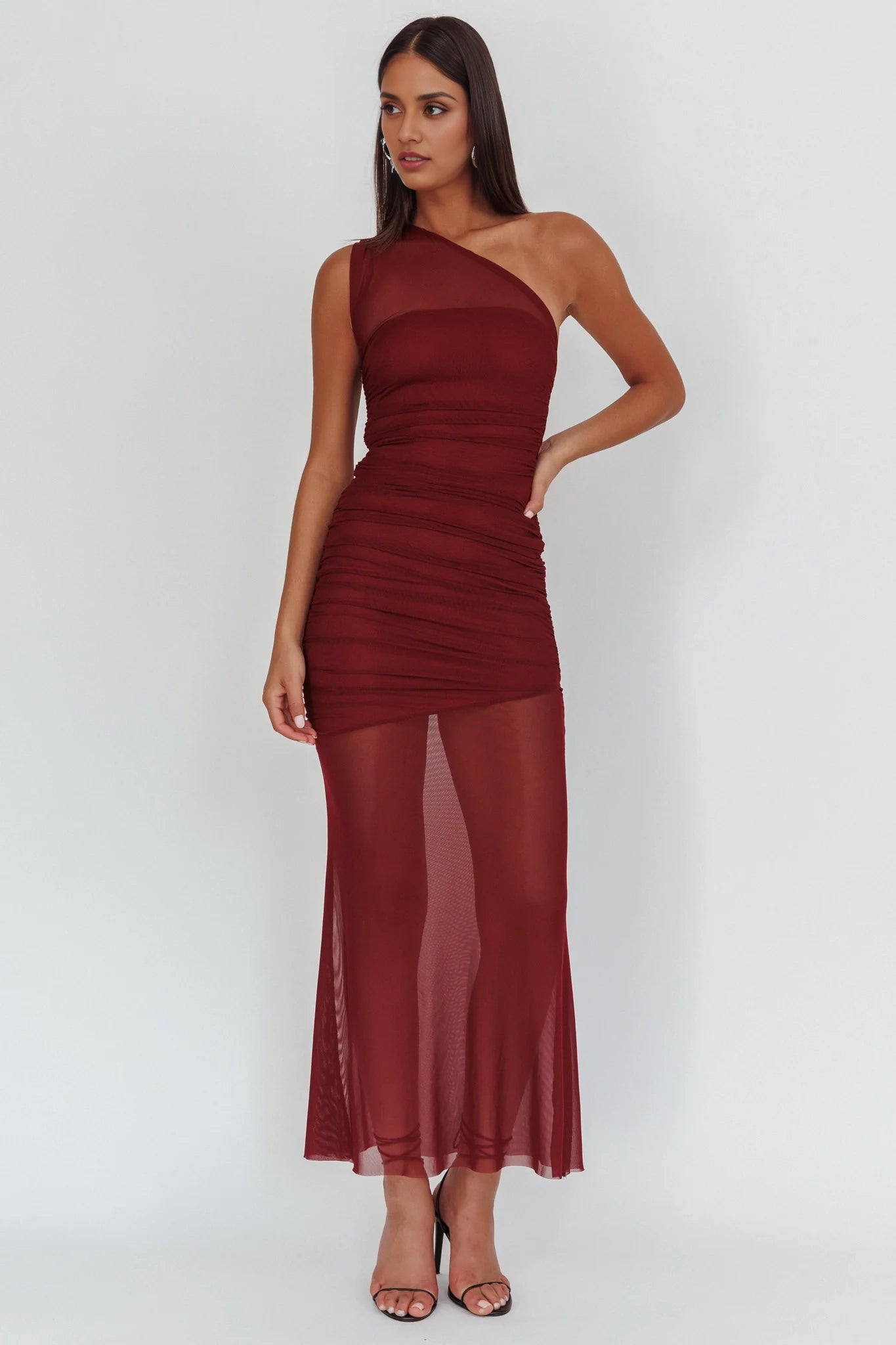 Elegant One Shoulder Perspective Extra Long Perspective Cover Homecoming Dresses