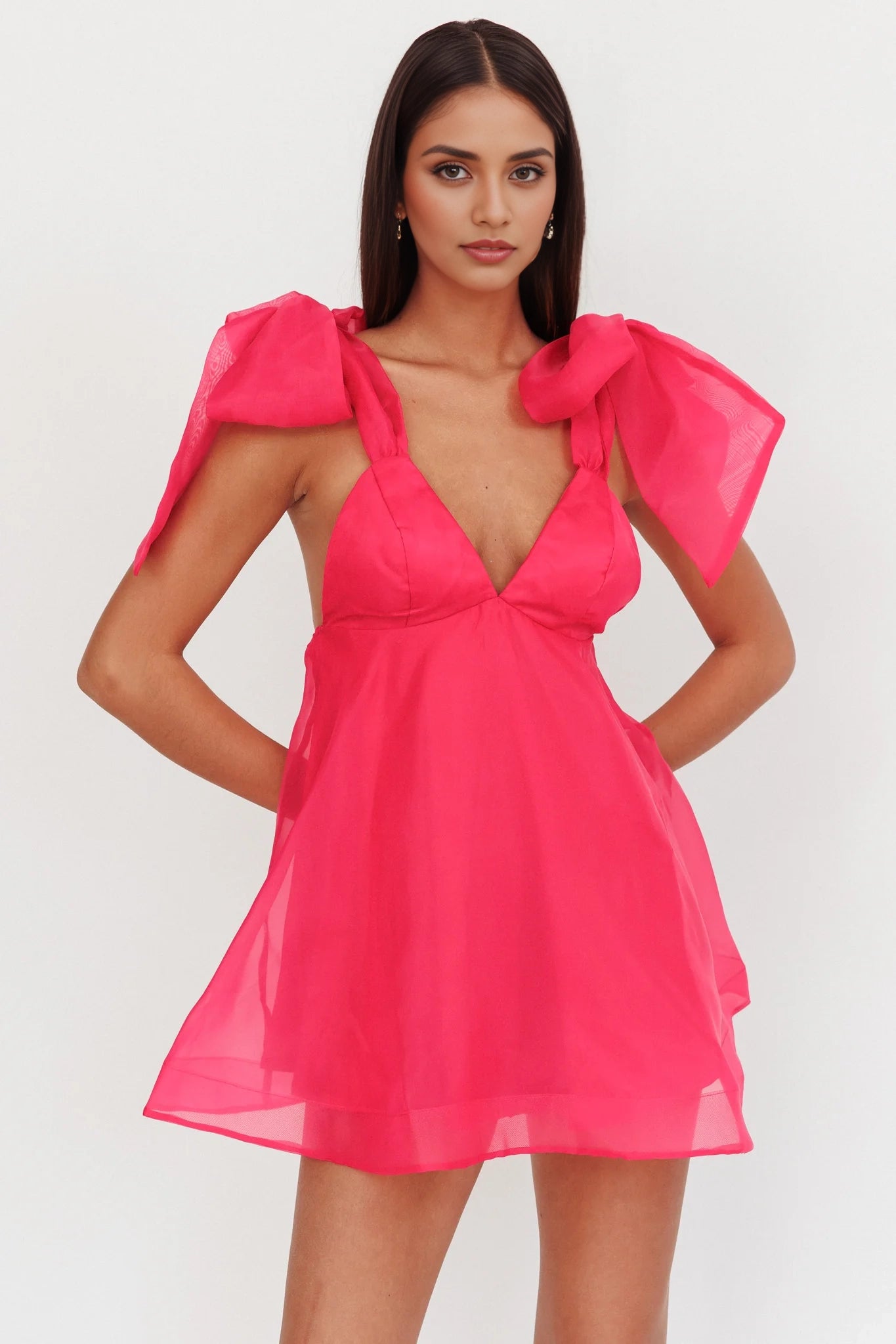 Elegant mini fully lined chest padding with shoulder straps and zippered back Homecoming Dresses