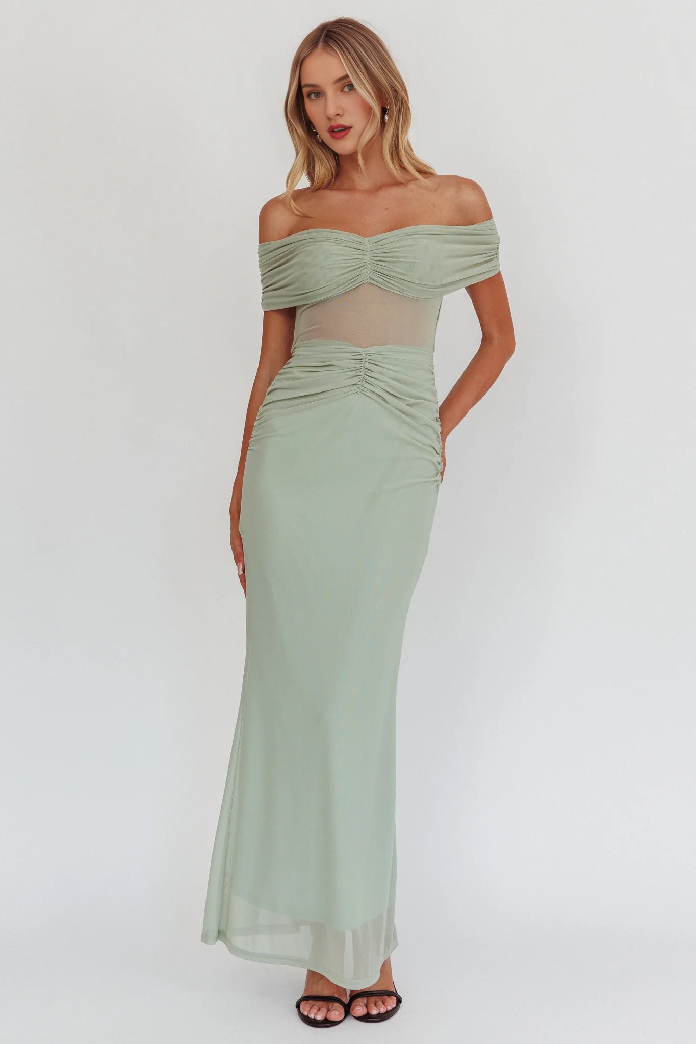 Elegant off shoulder transparent waist with zipper at the back Homecoming Dresses