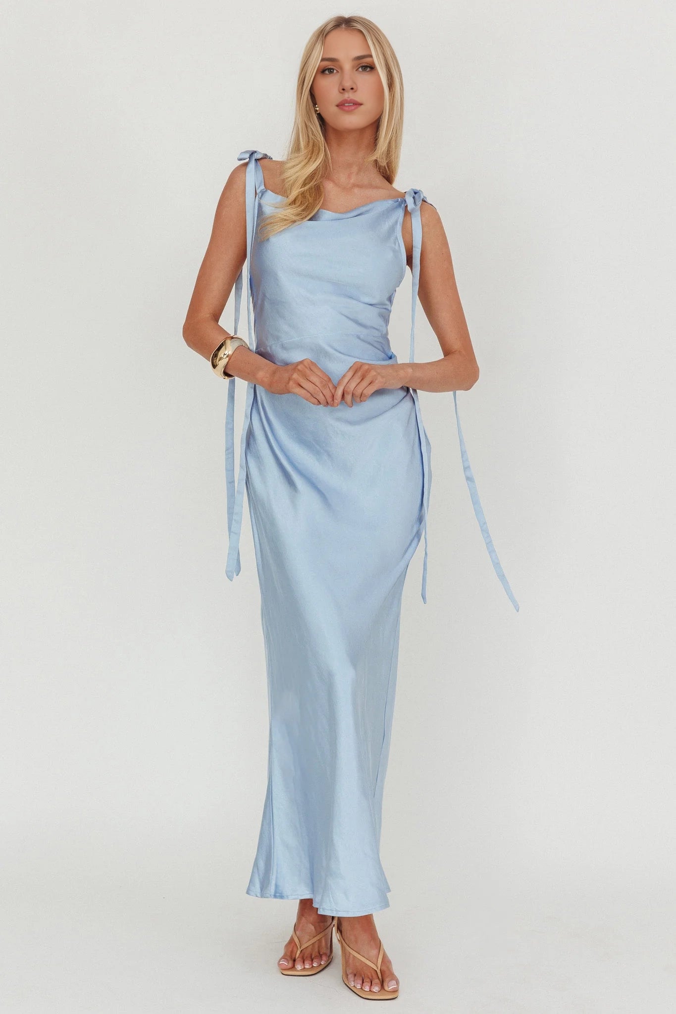 Elegant scarf collar with shoulder straps and side zippers Homecoming Dresses