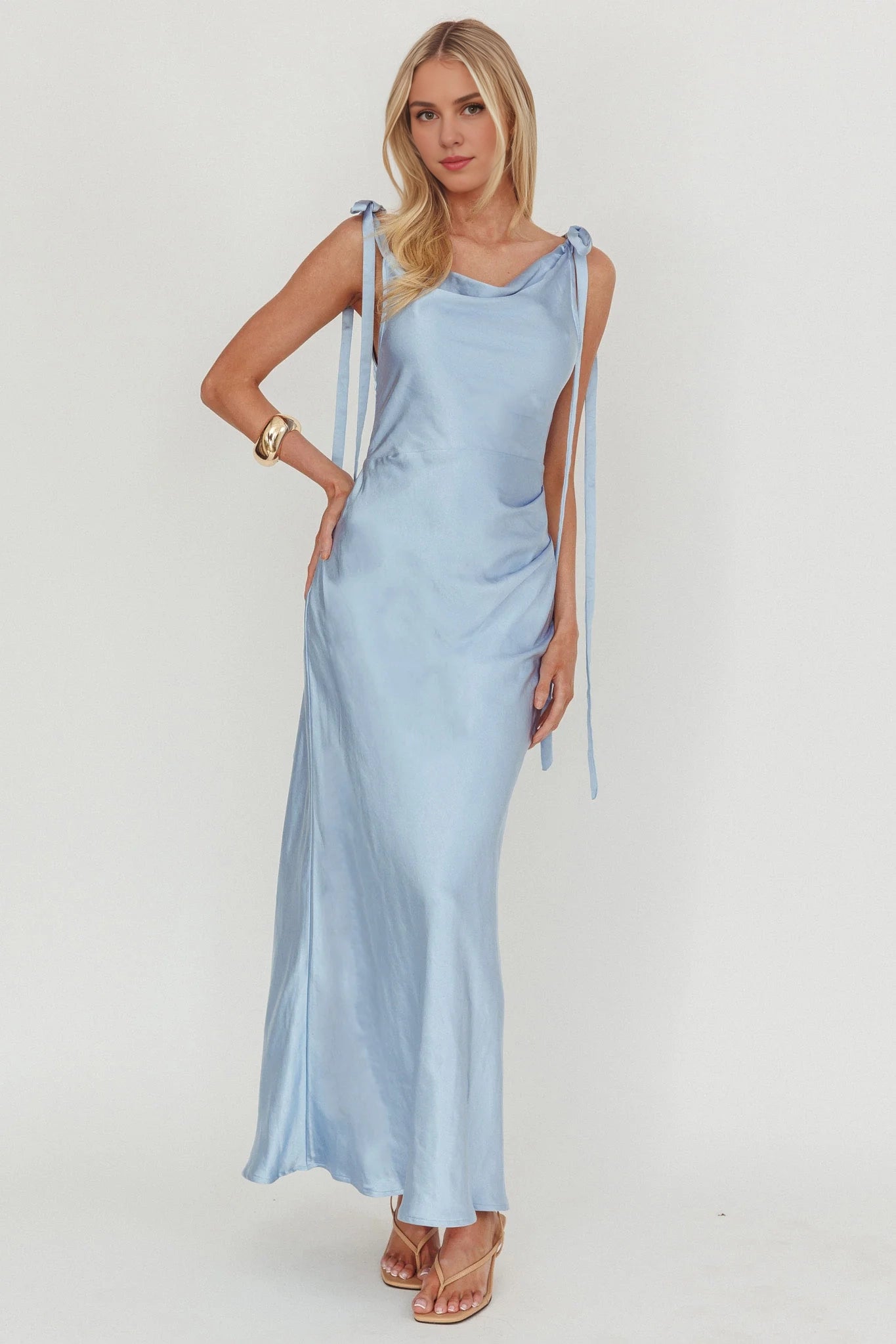 Elegant scarf collar with shoulder straps and side zippers Homecoming Dresses