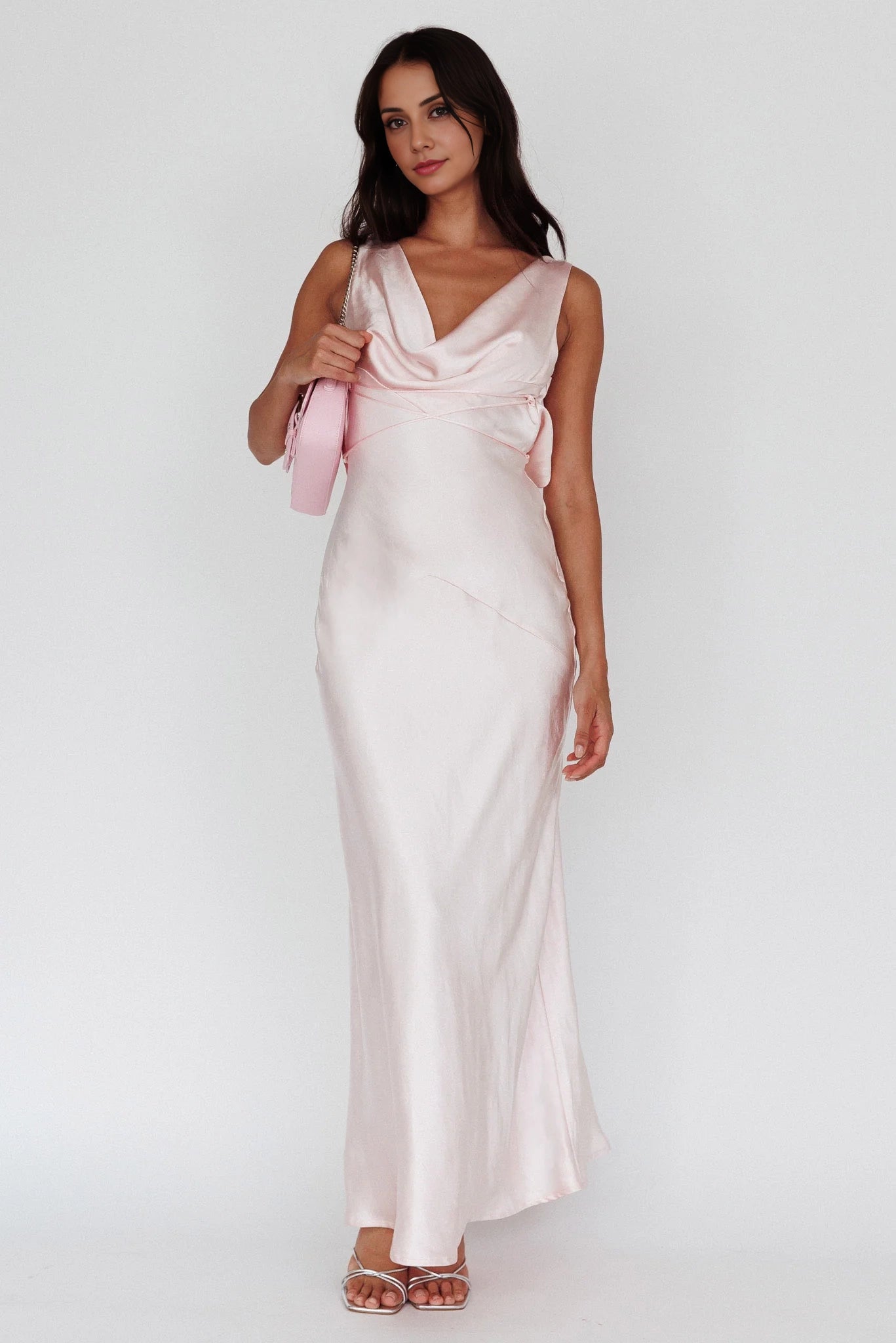 Elegant unlined scarf collar with backless strap Homecoming Dresses