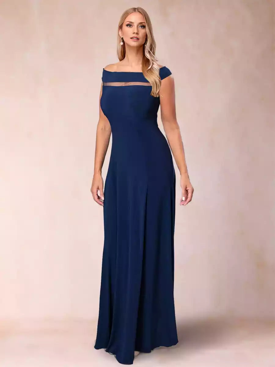 Exquisite A-line/Princess style off shoulder sleeveless ruffled Mother of the Bride Dresses