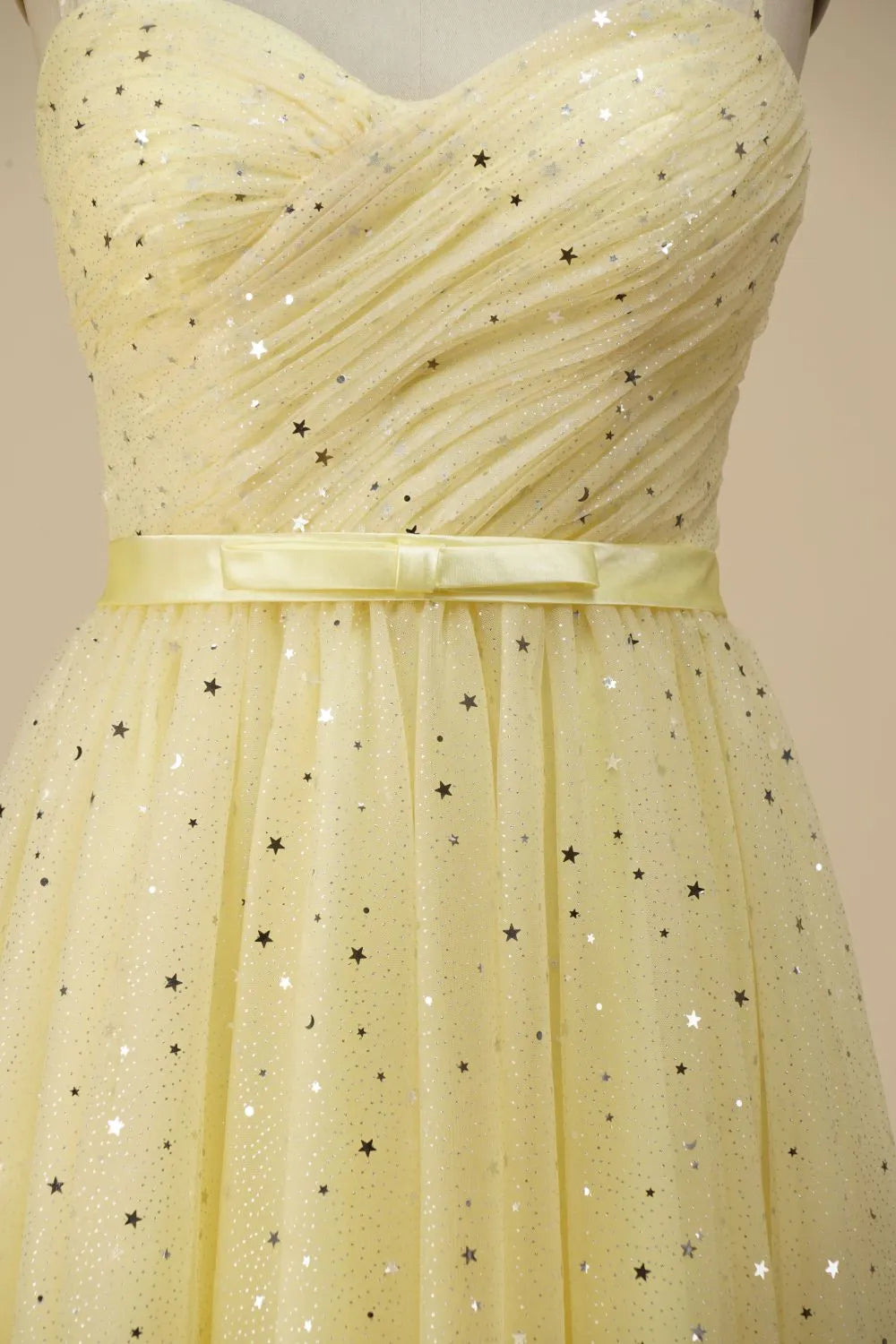 A-line Spaghetti Straps Party Dress With Belt