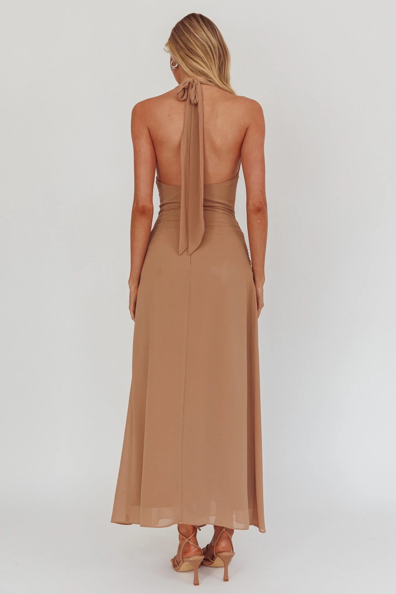 Gorgeous backless waist strap with zipper at the back Homecoming Dresses