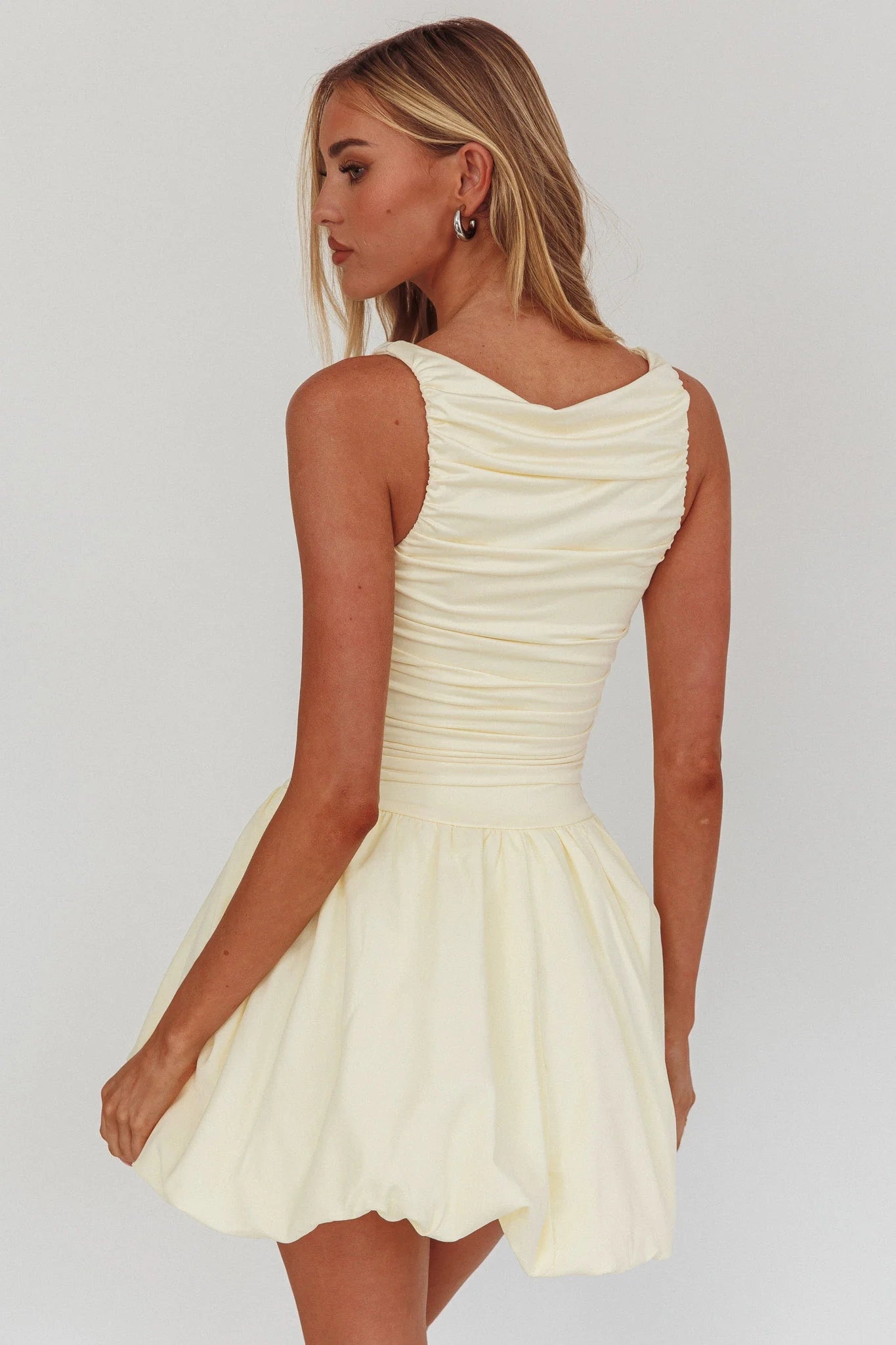 Gorgeous mini sleeveless corset with pleated details and side zippers Homecoming Dresses