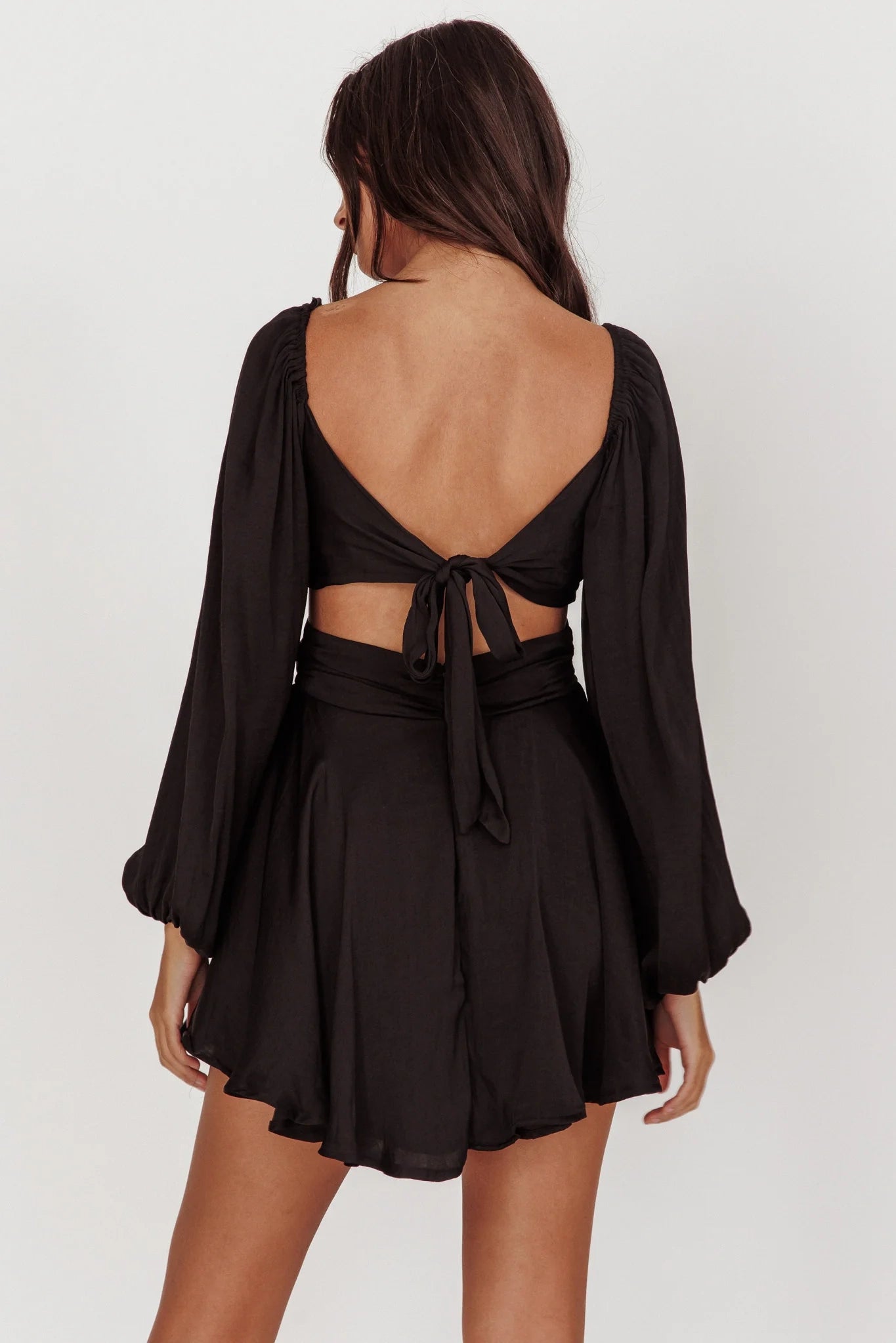 Gorgeous satin mini waist slit with exposed back and invisible back zipper Homecoming Dresses