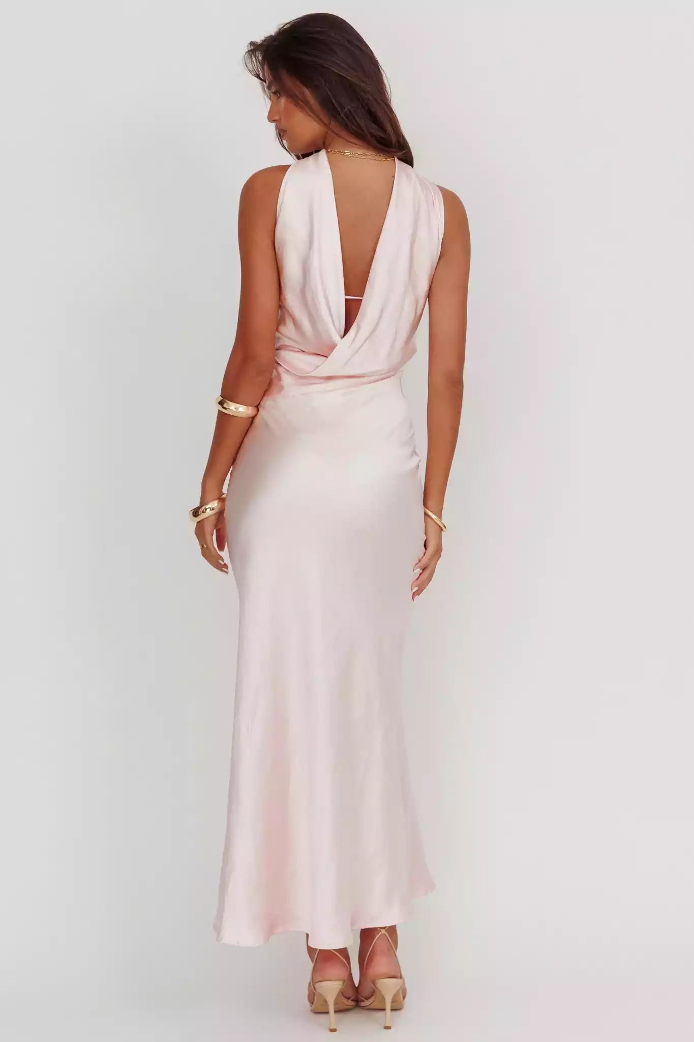 Gorgeous satin ultra long strapless, unlined, invisible side zipper Prom Dresses