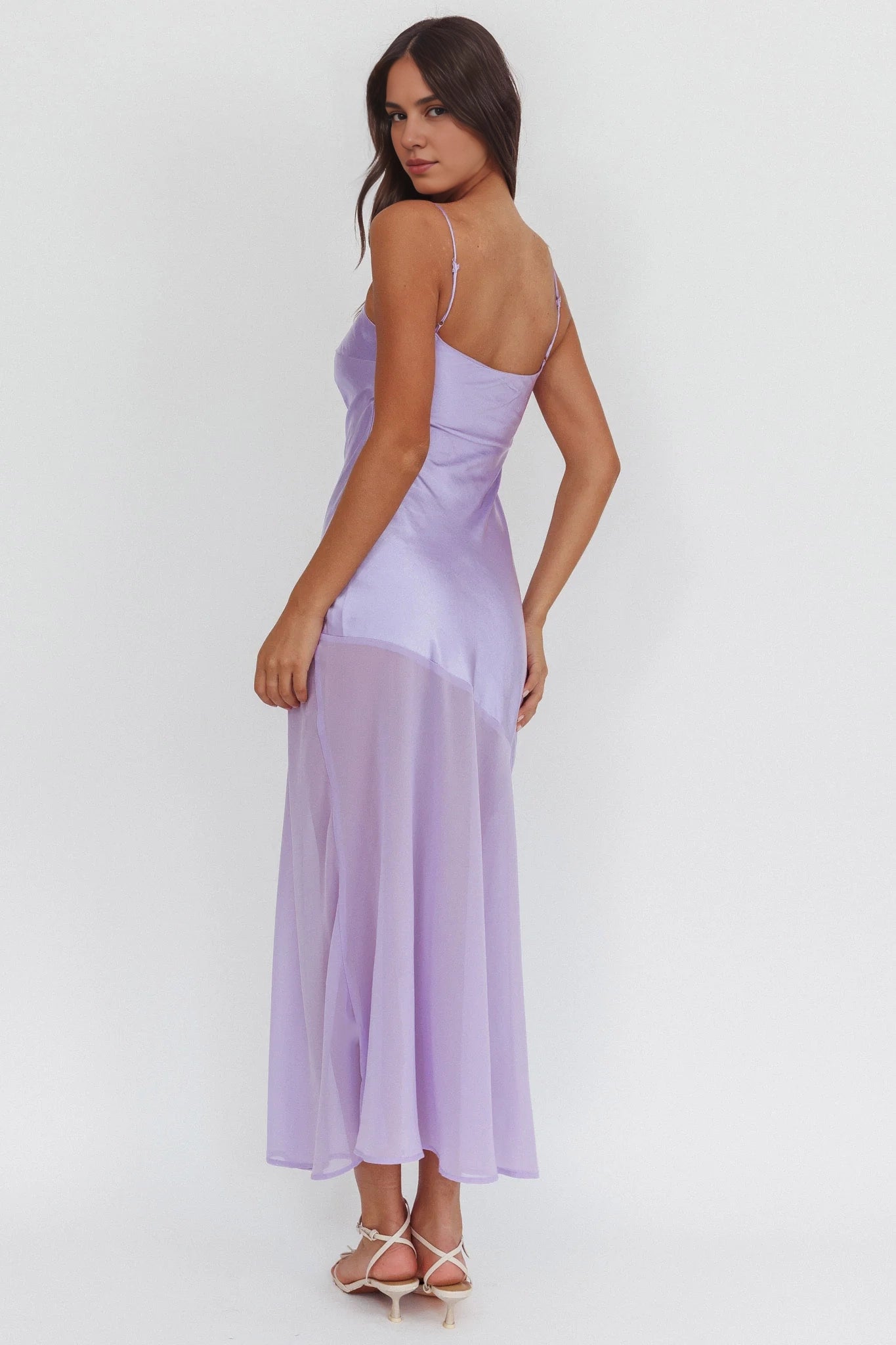 Gorgeous thin shoulder straps without lining, side zipper, chiffon hem, Homecoming Dresses
