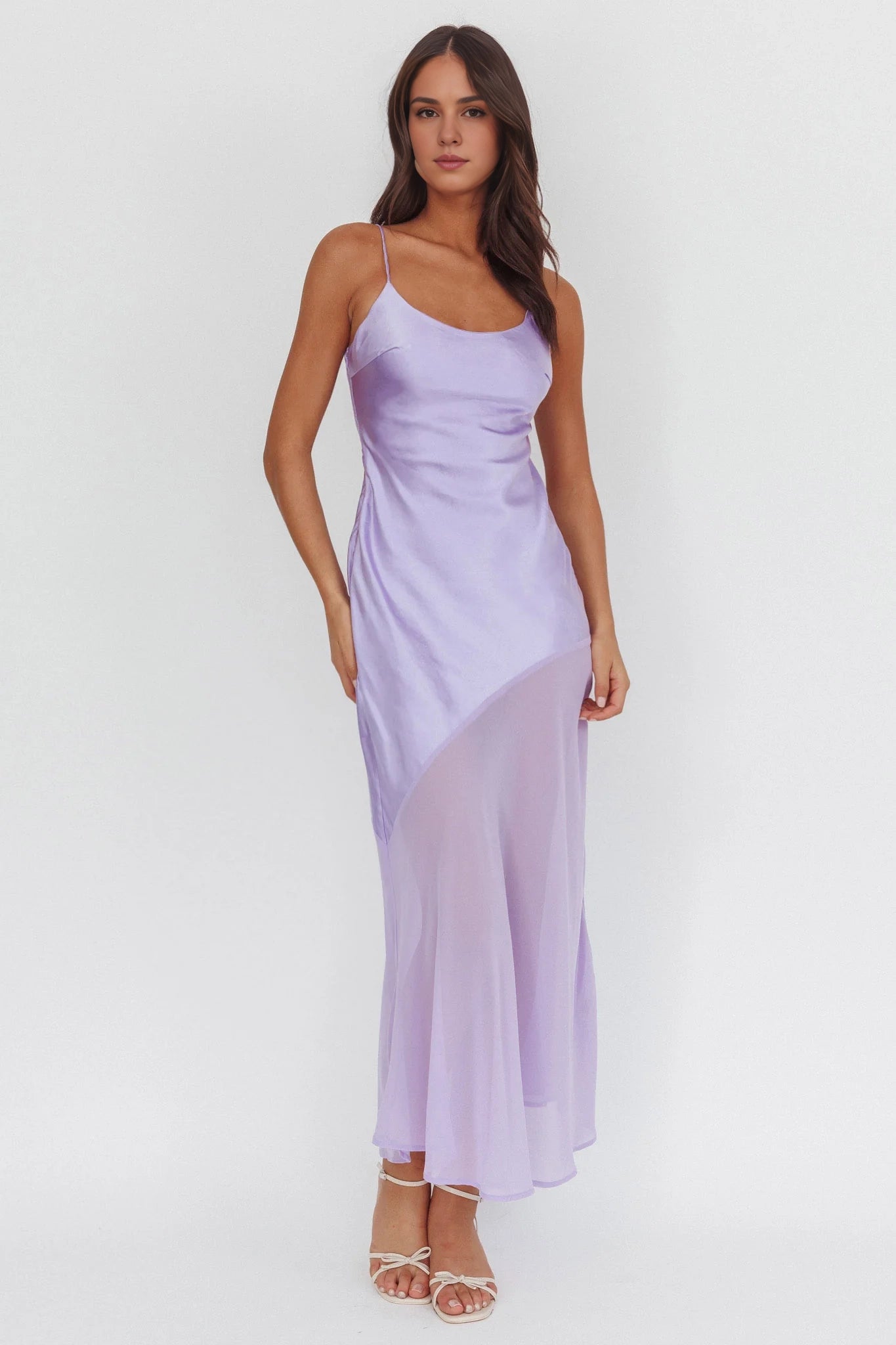 Gorgeous thin shoulder straps without lining, side zipper, chiffon hem, Homecoming Dresses