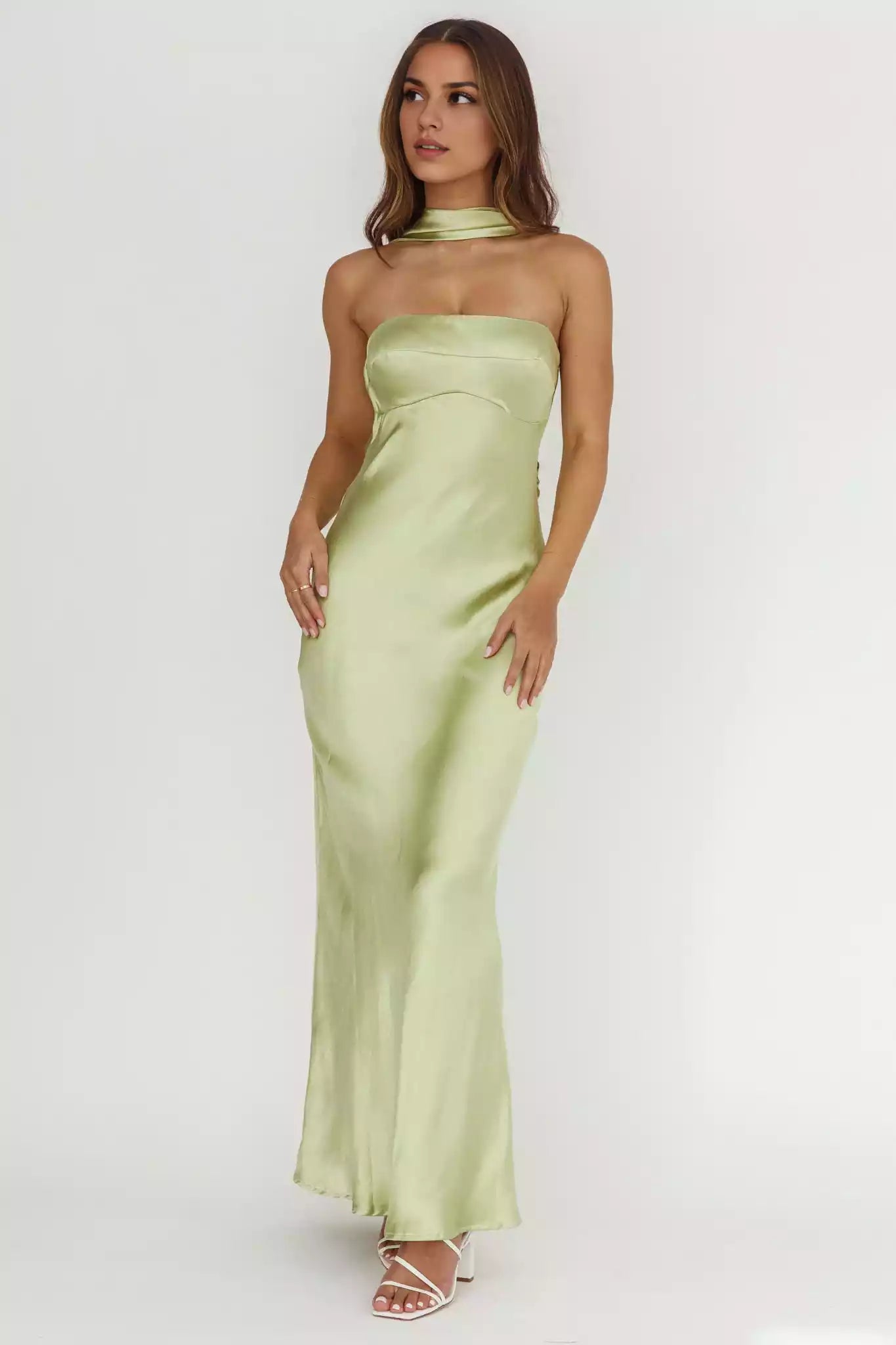Gorgeous unlined camisole with zipper on the side and adjustable shoulder straps on the back Prom Dresses