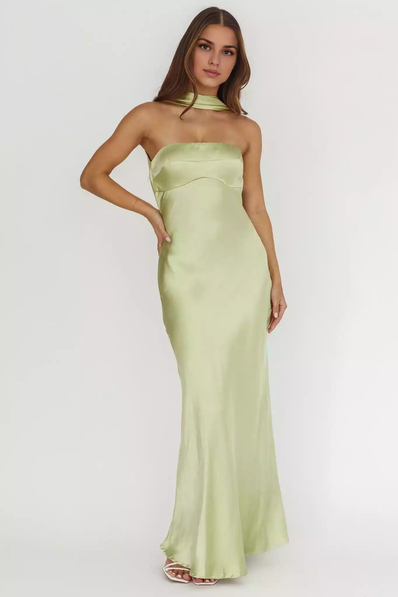Gorgeous unlined camisole with zipper on the side and adjustable shoulder straps on the back Prom Dresses