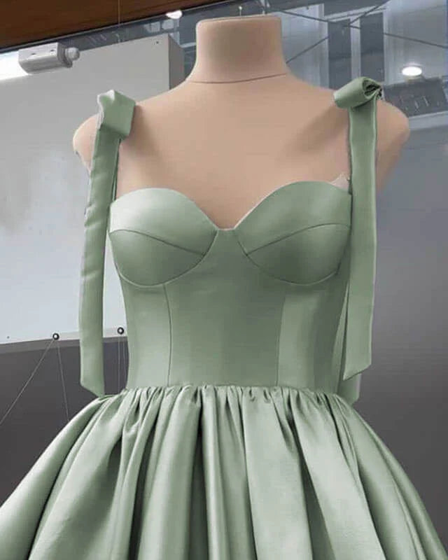 Strapless Corset Satin Mini Homecoming Dress