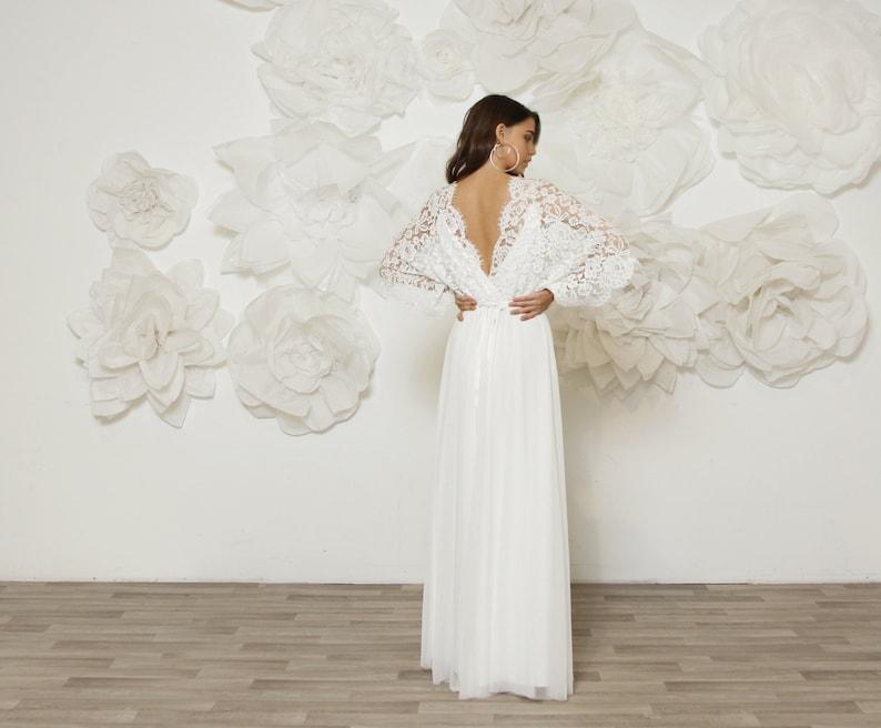 Effortlessly Cool And Comfortable Modern Boho Wedding Dress