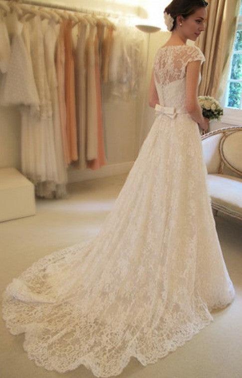 A Line One Shoulder Ruched Tulle Beach Boho Wedding Dress