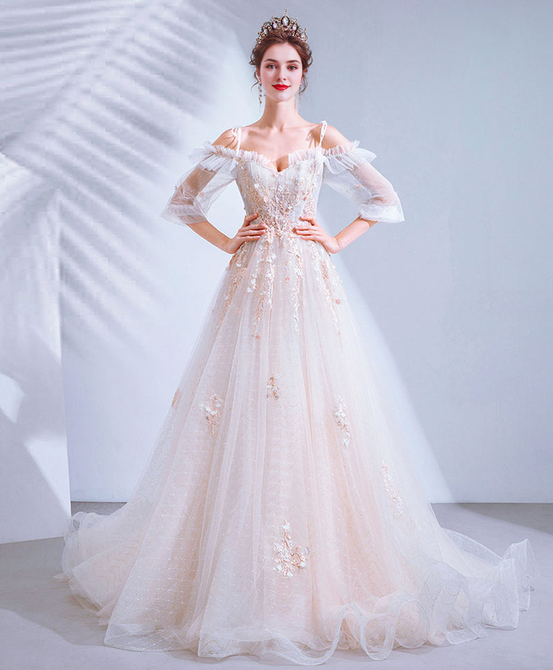 Tulle Lace Long Prom Dress Lace Long Evening Dress