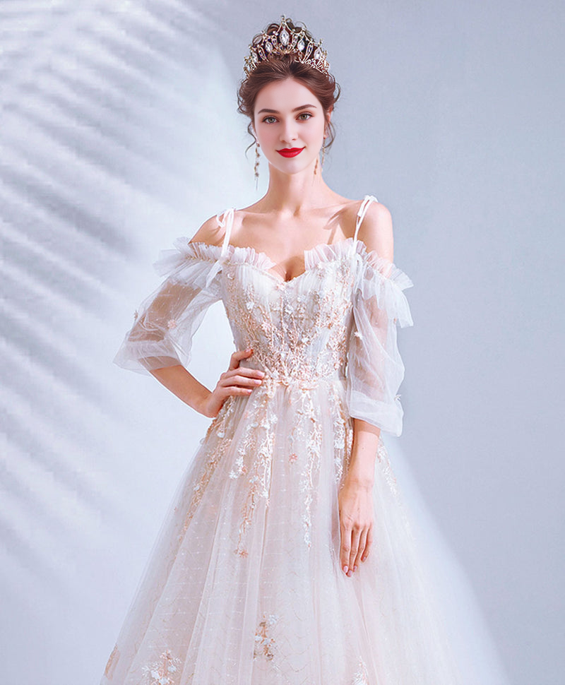 Tulle Lace Long Prom Dress Lace Long Evening Dress