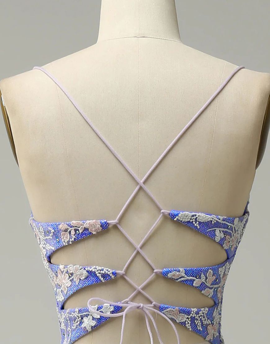 Mermaid V-Neck Prom Dress With Appliques