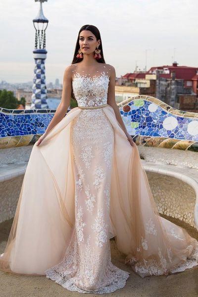 Dingji WeddingjiDress Mermaid Lace Elegant Modest Wedding Dresses