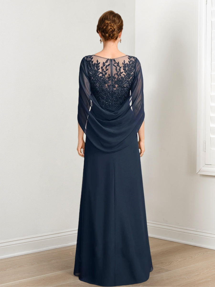 A-Line/Princess Mother Of The Bride Dresses With Applique & Sequins