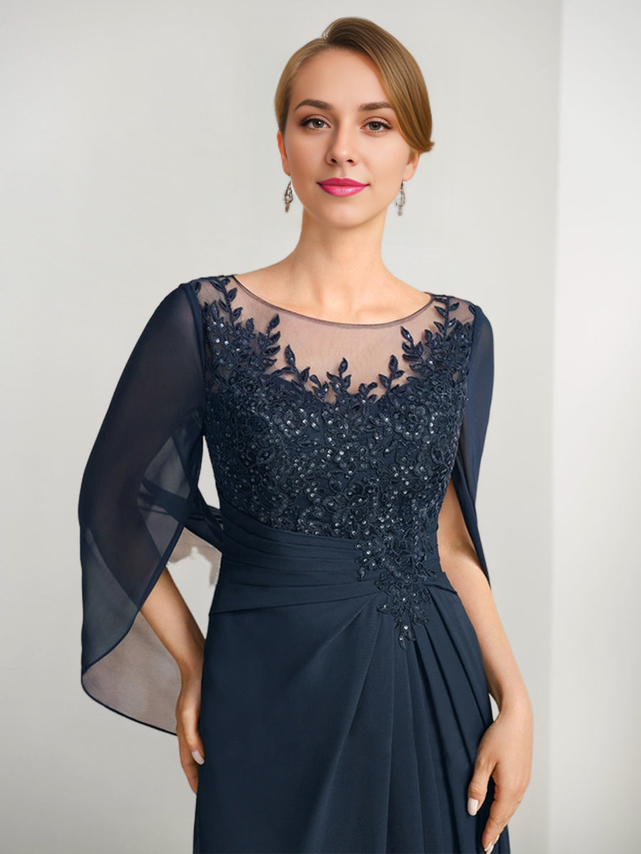 A-Line/Princess Mother Of The Bride Dresses With Applique & Sequins