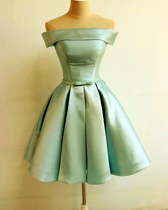 Sage Green Homecoming Dresses Satin