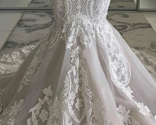 Sexy Mermaid Ivory Lace Appliques Backless Wedding Dresses Gowns