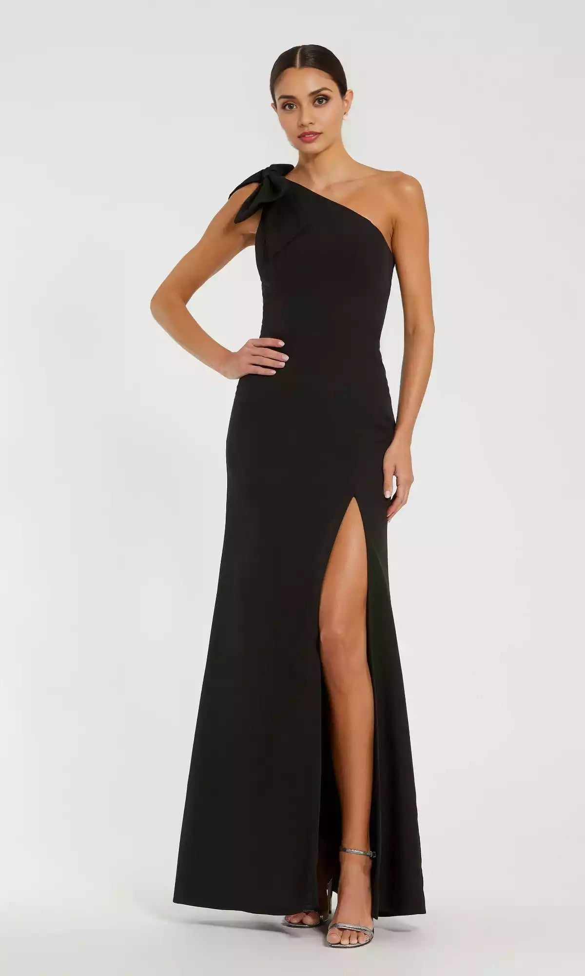 Sexy and charming one shoulder long asymmetrical neckline A-line skirt showcases your graceful figure Prom Dresses