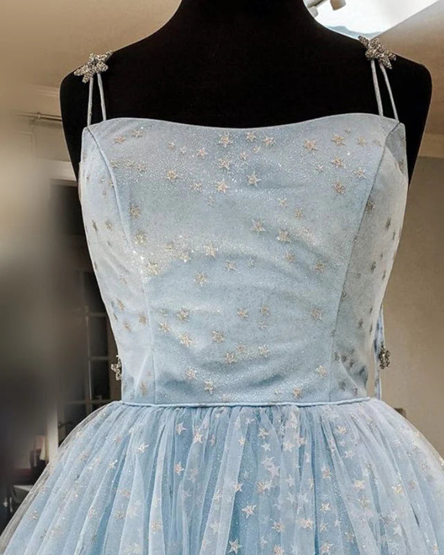 Light Blue Amazing Homecoming Dresses
