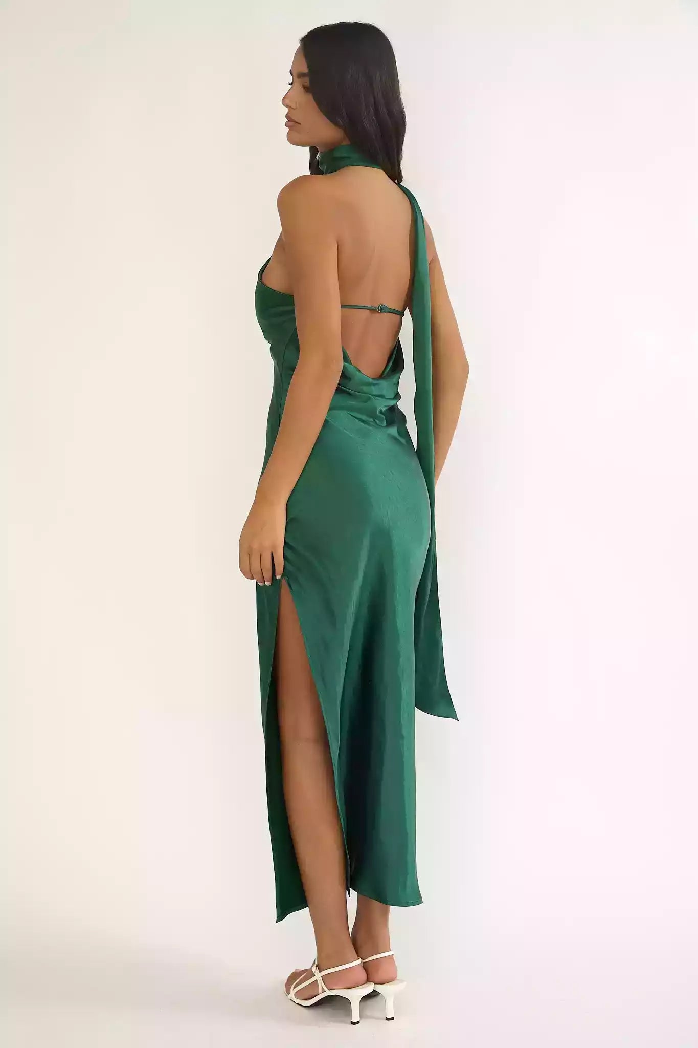 Stunning Partial Lining Asymmetric Collar Side Split Side Zipper Prom Dresses