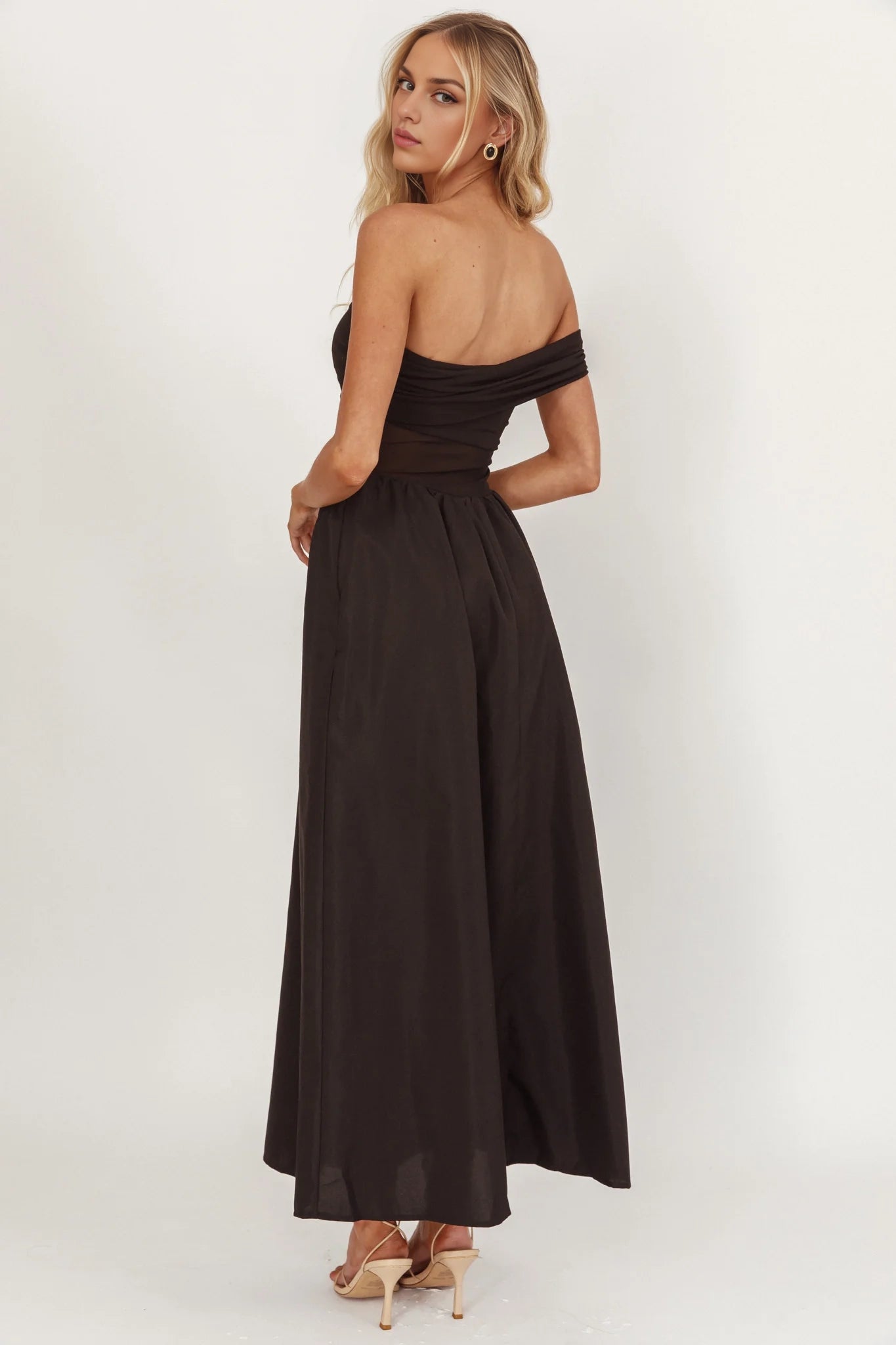 Stunning appearance of one shoulder see through waist mid length asymmetrical single sleeve Homecoming Dresses