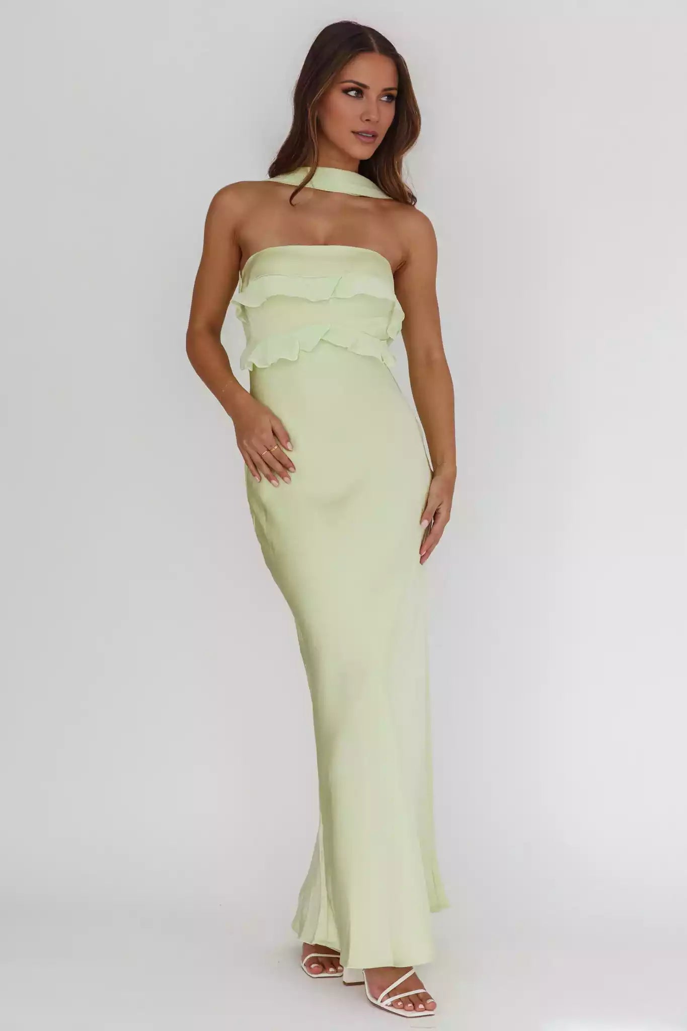 Stunning appearance of satin ultra long strapless, unlined, invisible side zipper Prom Dresses