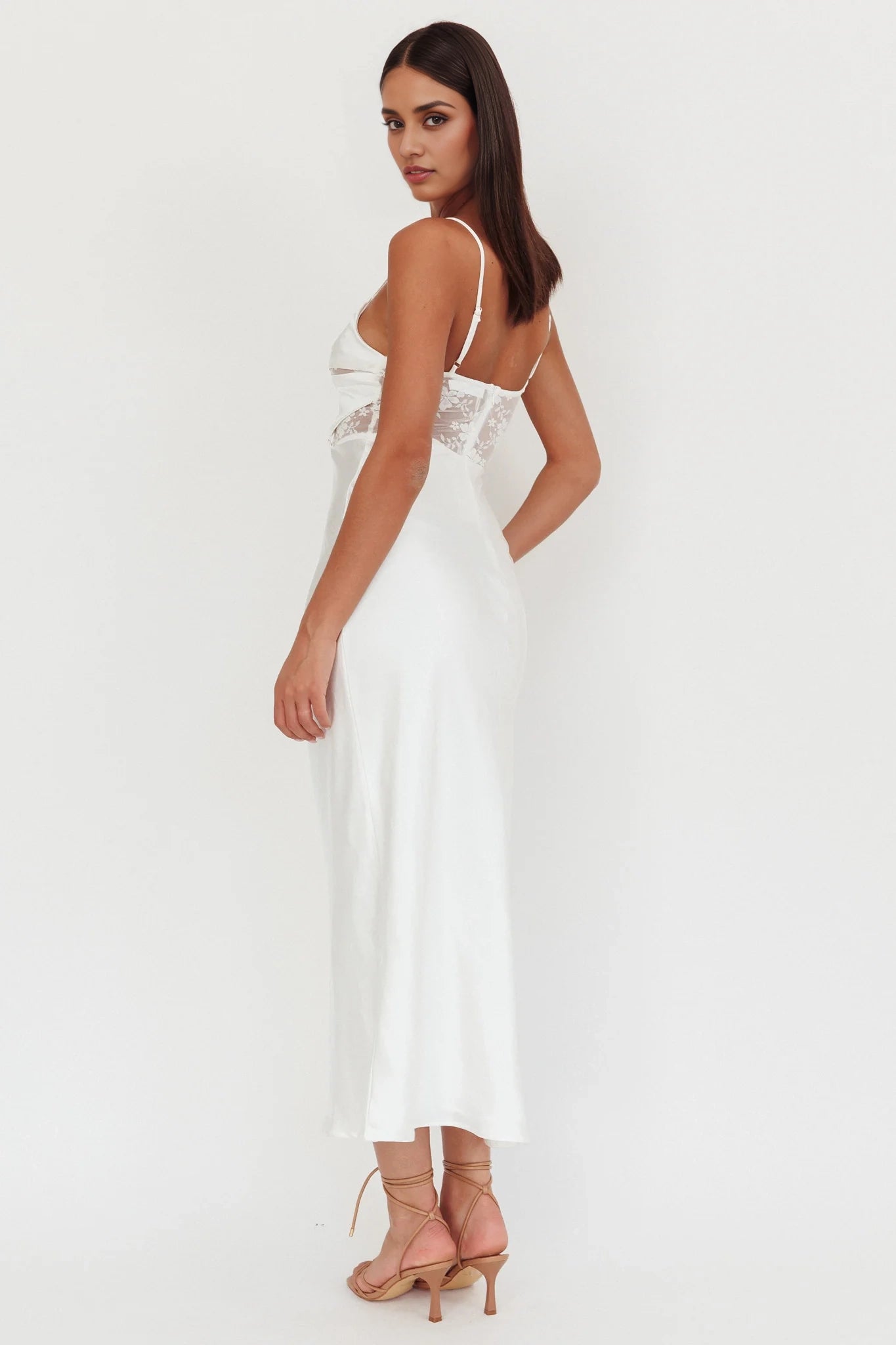 Stunning bust with lining lace corset, adjustable shoulder straps and zipper at the back Homecoming Dresses