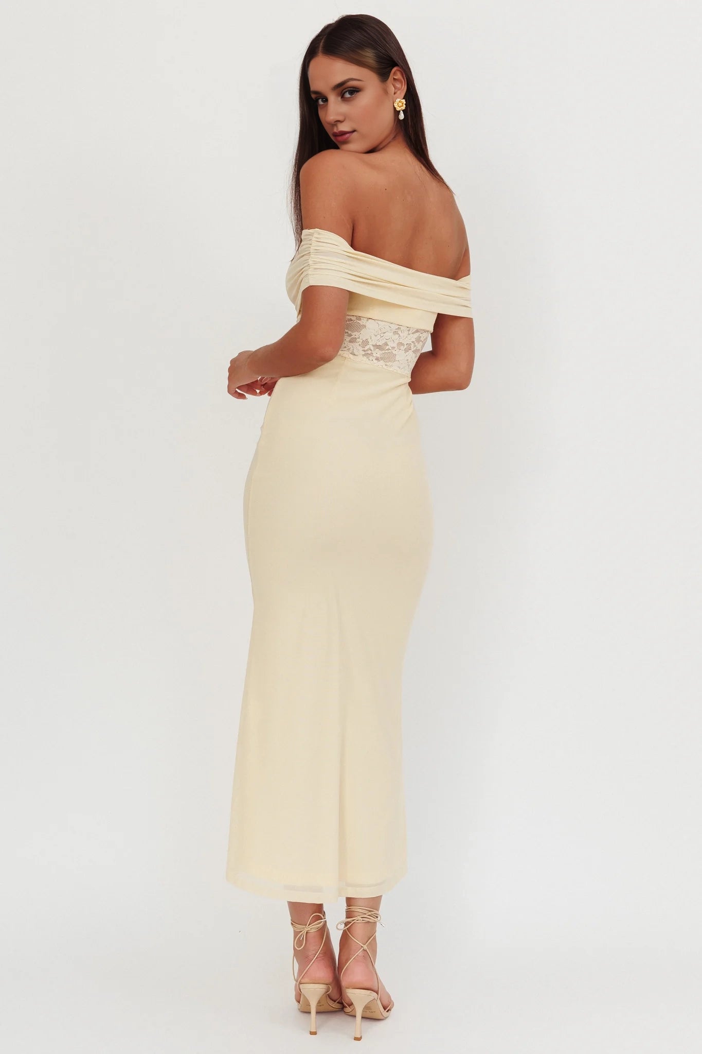 Stunning off shoulder chest and lining of skirt, lace waist with zipper on the side, stunning Homecoming Dresses