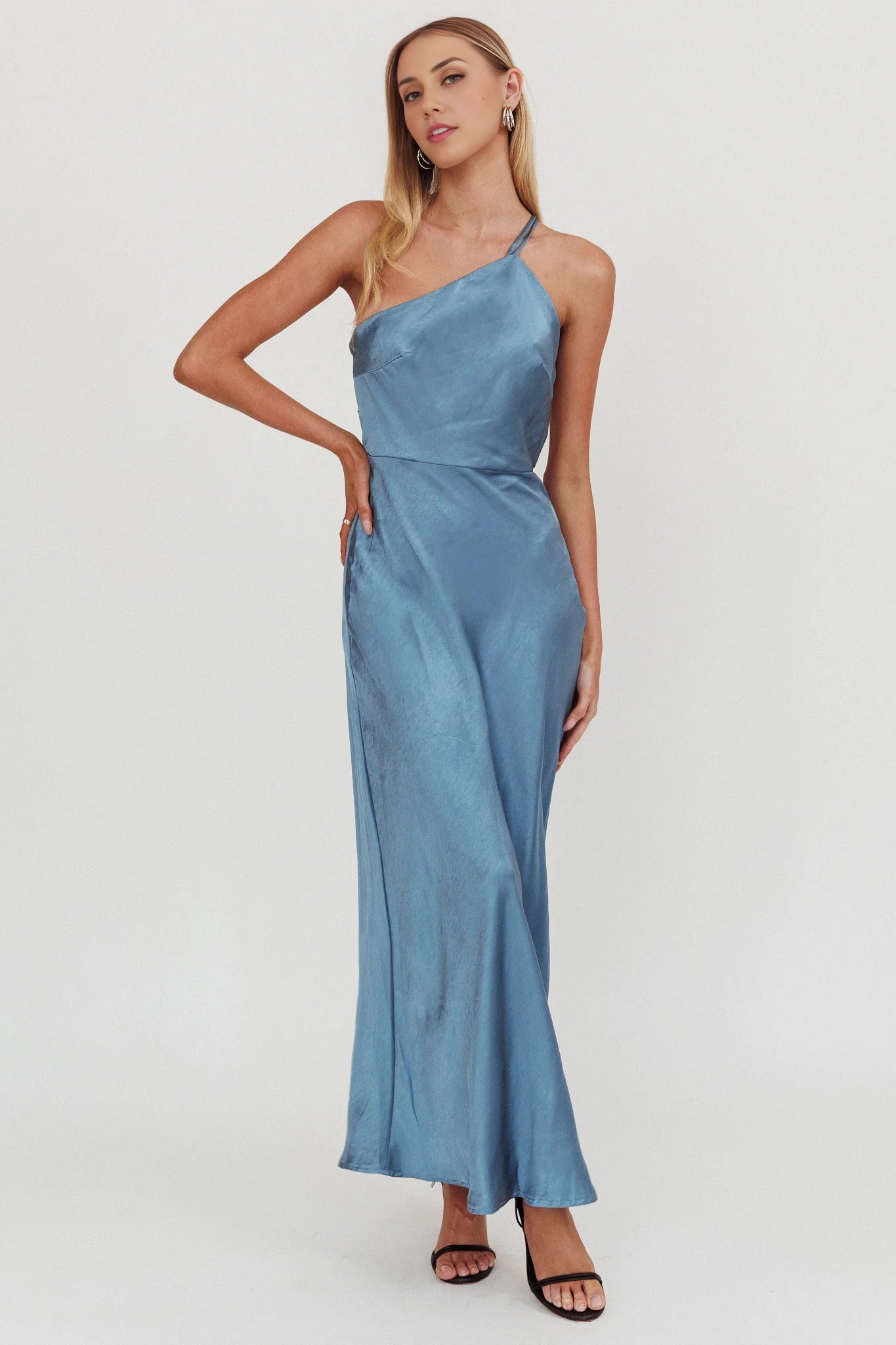 Stunning single shoulder unlined adjustable shoulder strap with side zipper Homecoming Dresses