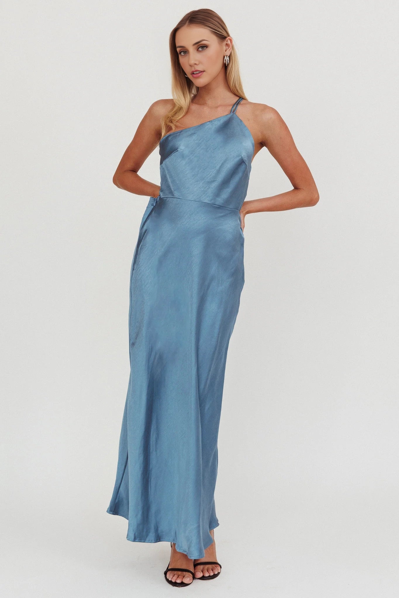 Stunning single shoulder unlined adjustable shoulder strap with side zipper Homecoming Dresses
