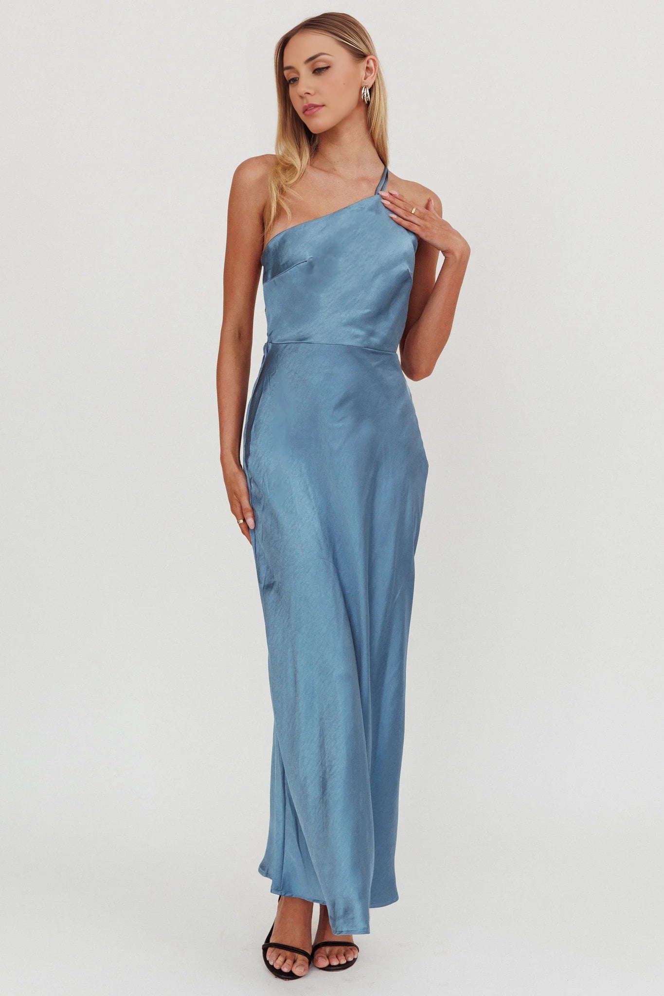 Stunning single shoulder unlined adjustable shoulder strap with side zipper Homecoming Dresses