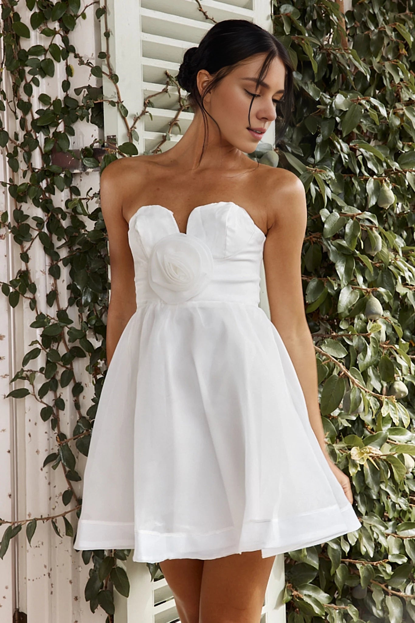 Sweet mini strapless heart-shaped neckline with back zipper Homecoming Dresses