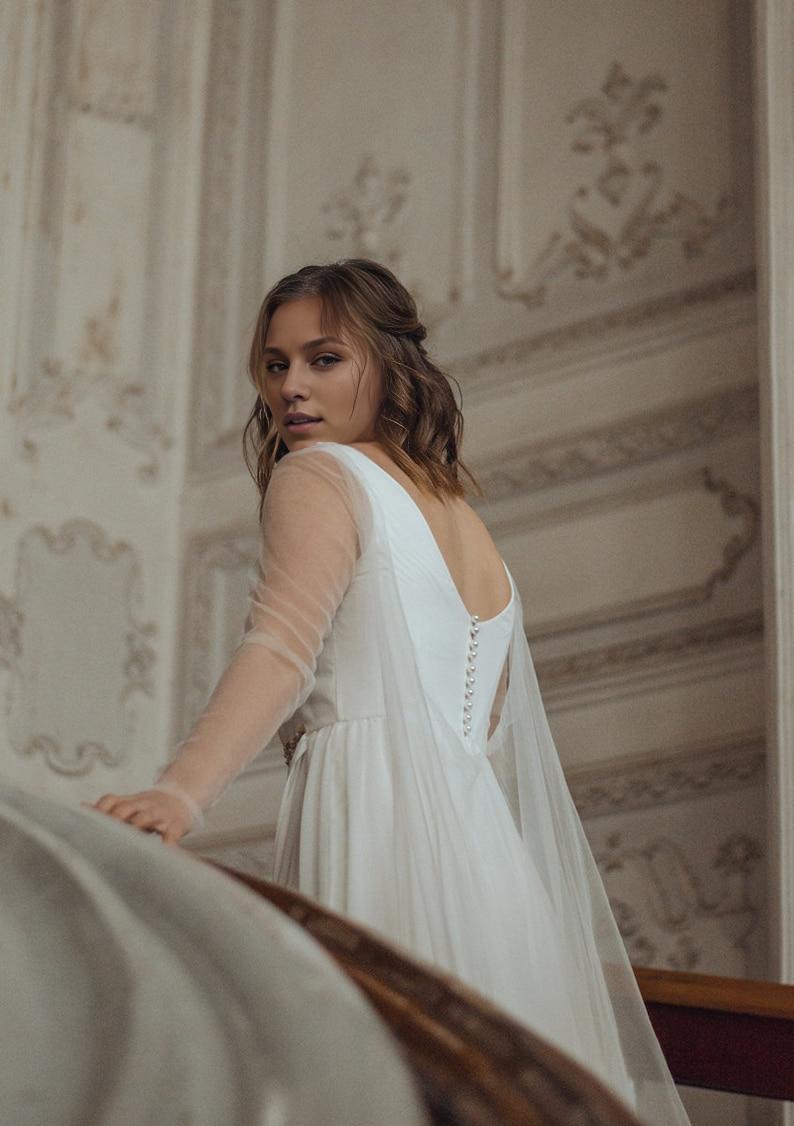 Floral Lace Wedding Gown White Wedding Dress Romantic Lace Bridal Dress Sweetheart Dress Off-the-shoulder wedding dress