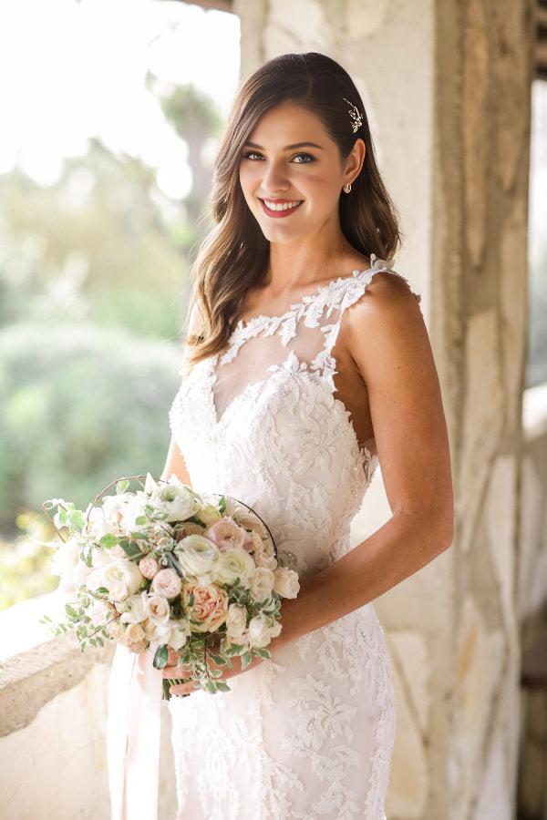 One Shoulder Mermaid Lace Bridal Gowns New Arrival Custom Made Plus Size Wedding Dress